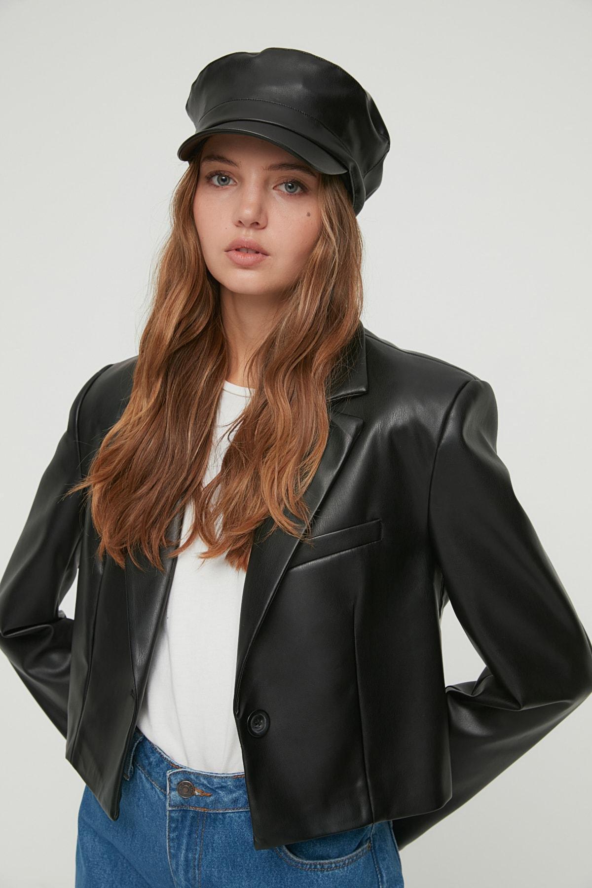Black Casual Hat, Black, large image number 1