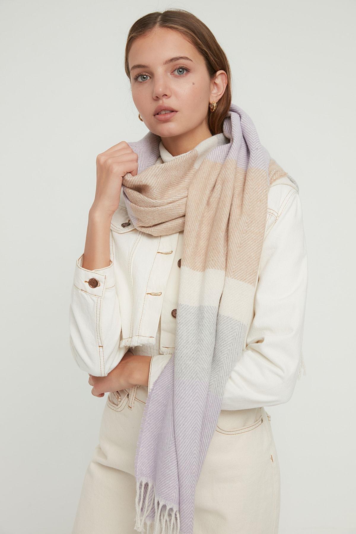 Multicolour Knitted Scarf, Multicolor, large image number 0