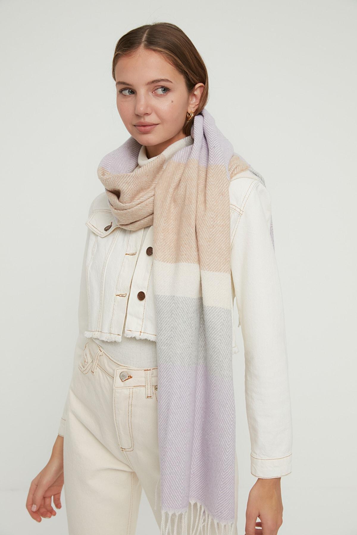 Multicolour Knitted Scarf, Multicolor, large image number 2