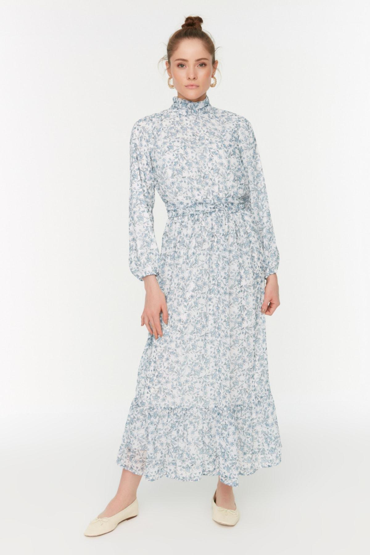 Blue A-Line Dress, , large image number 2