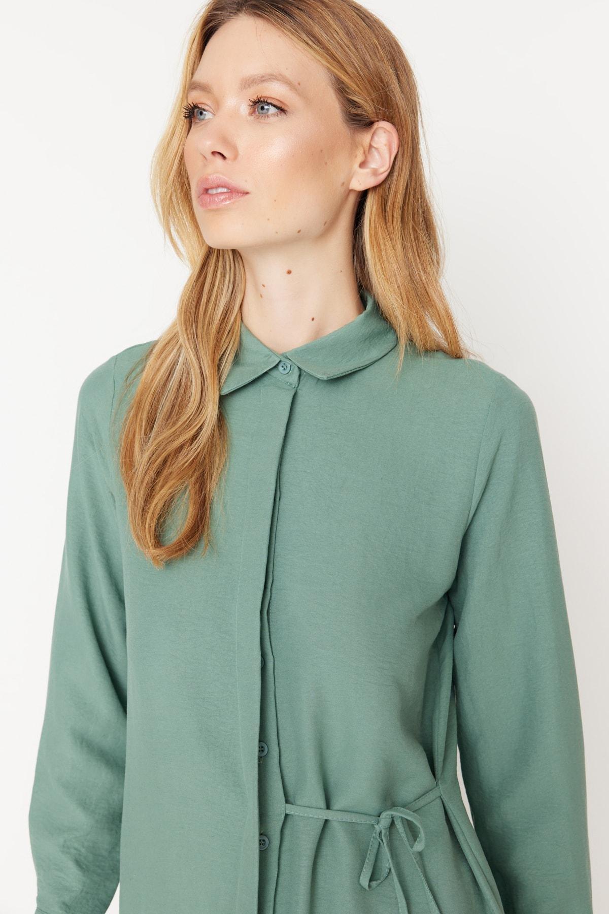 Green Relaxed Shirt, , large image number 1