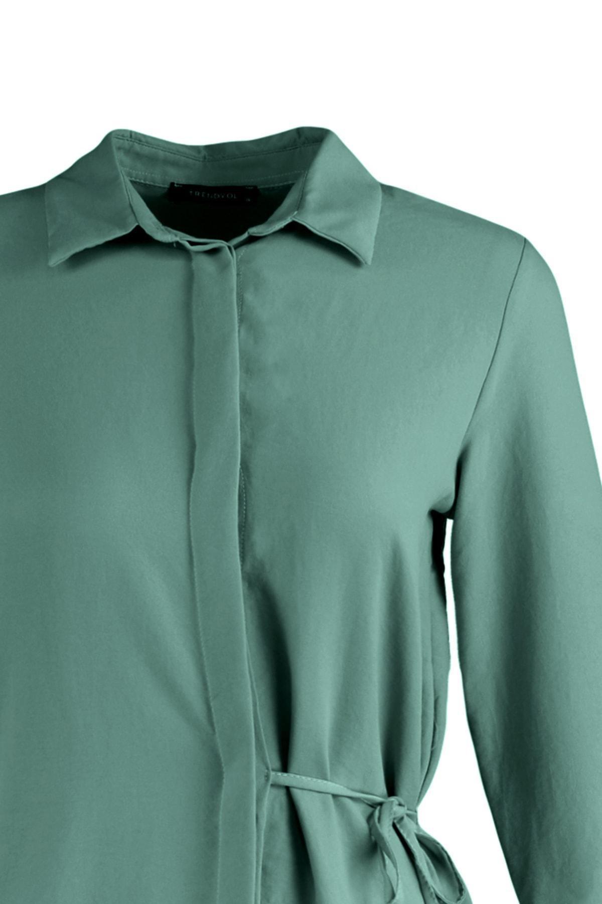 Green Relaxed Shirt, , large image number 6