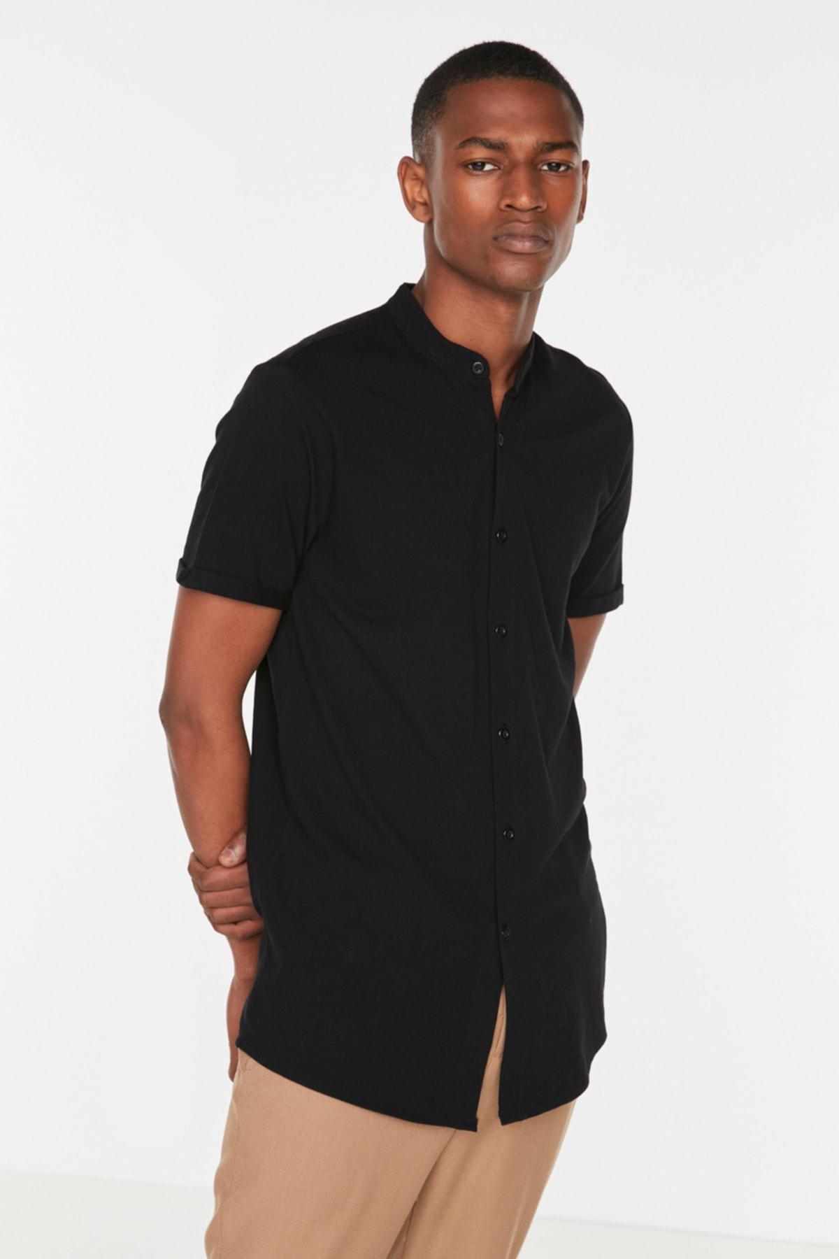 Black Slim Shirt, , large image number 1