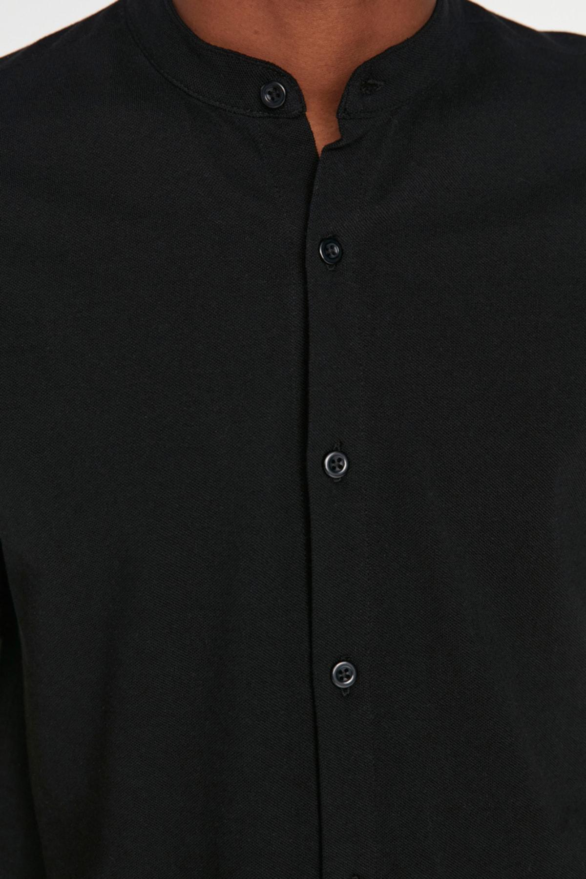 Black Slim Shirt, , large image number 4