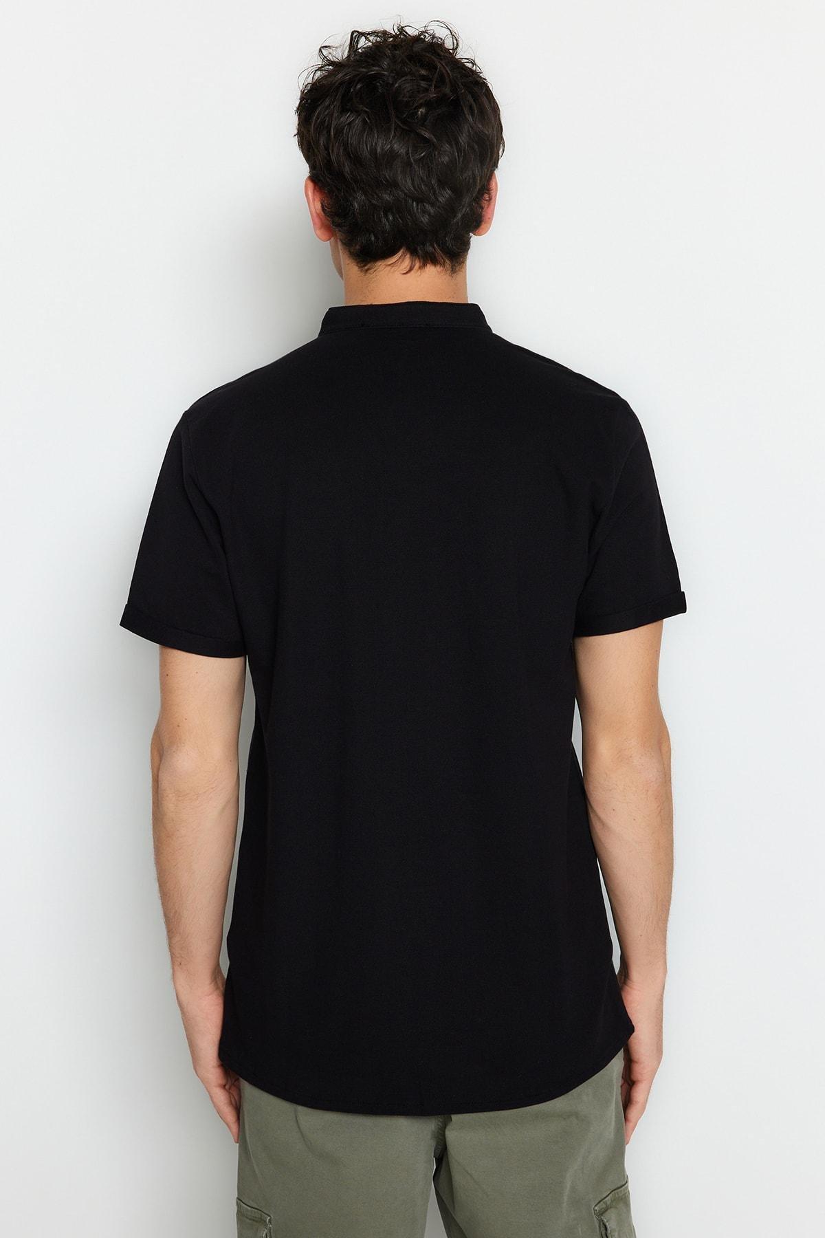 Black Slim Shirt, , large image number 8