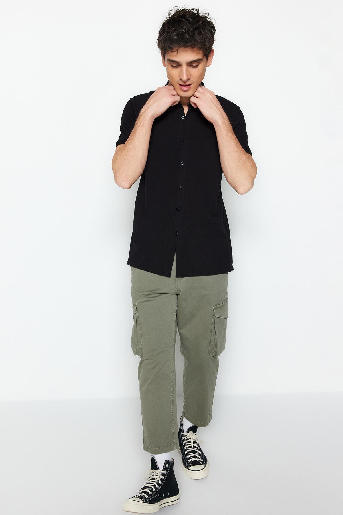 Black Slim Shirt, , large image number 9