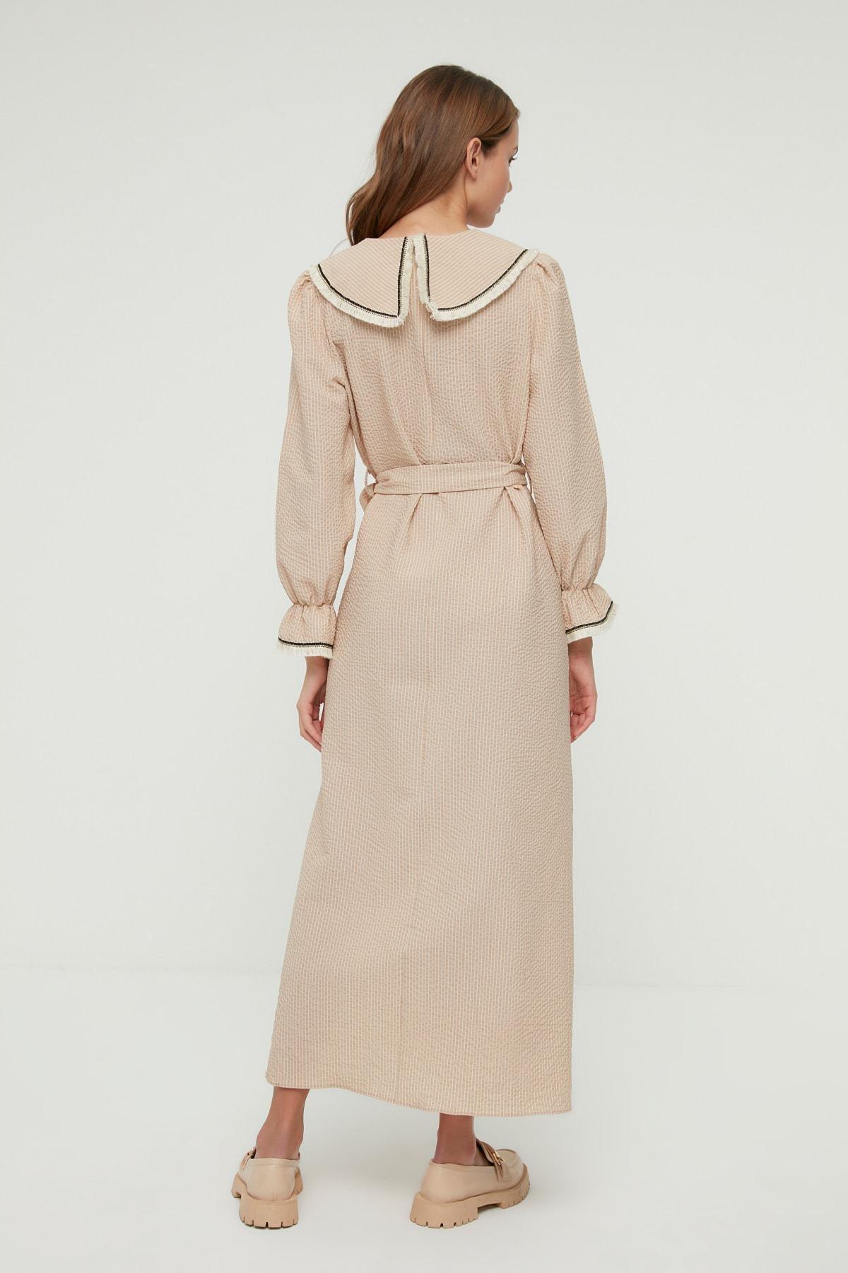 Beige Maxi Dress, , large image number 4