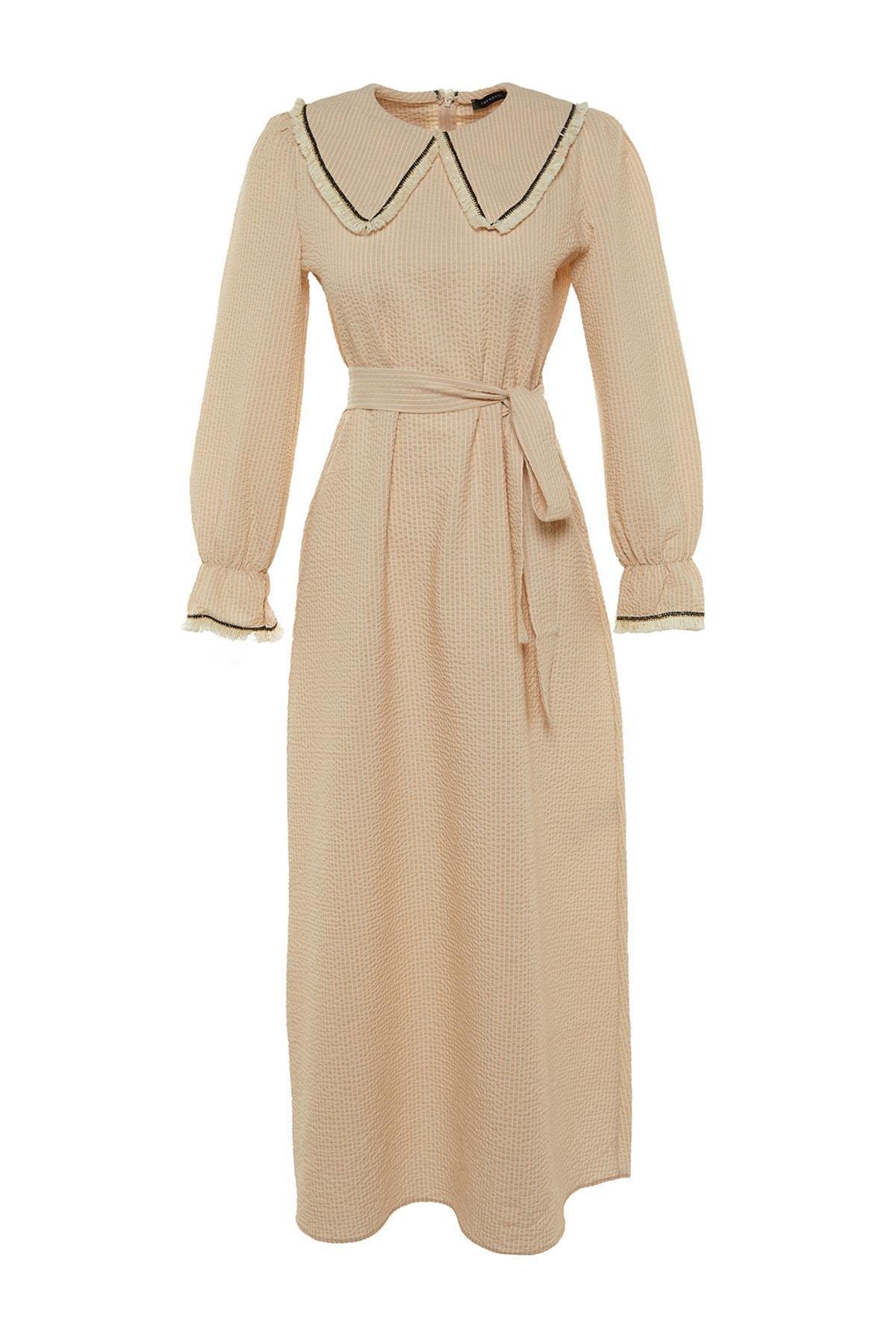 Beige Maxi Dress, , large image number 8