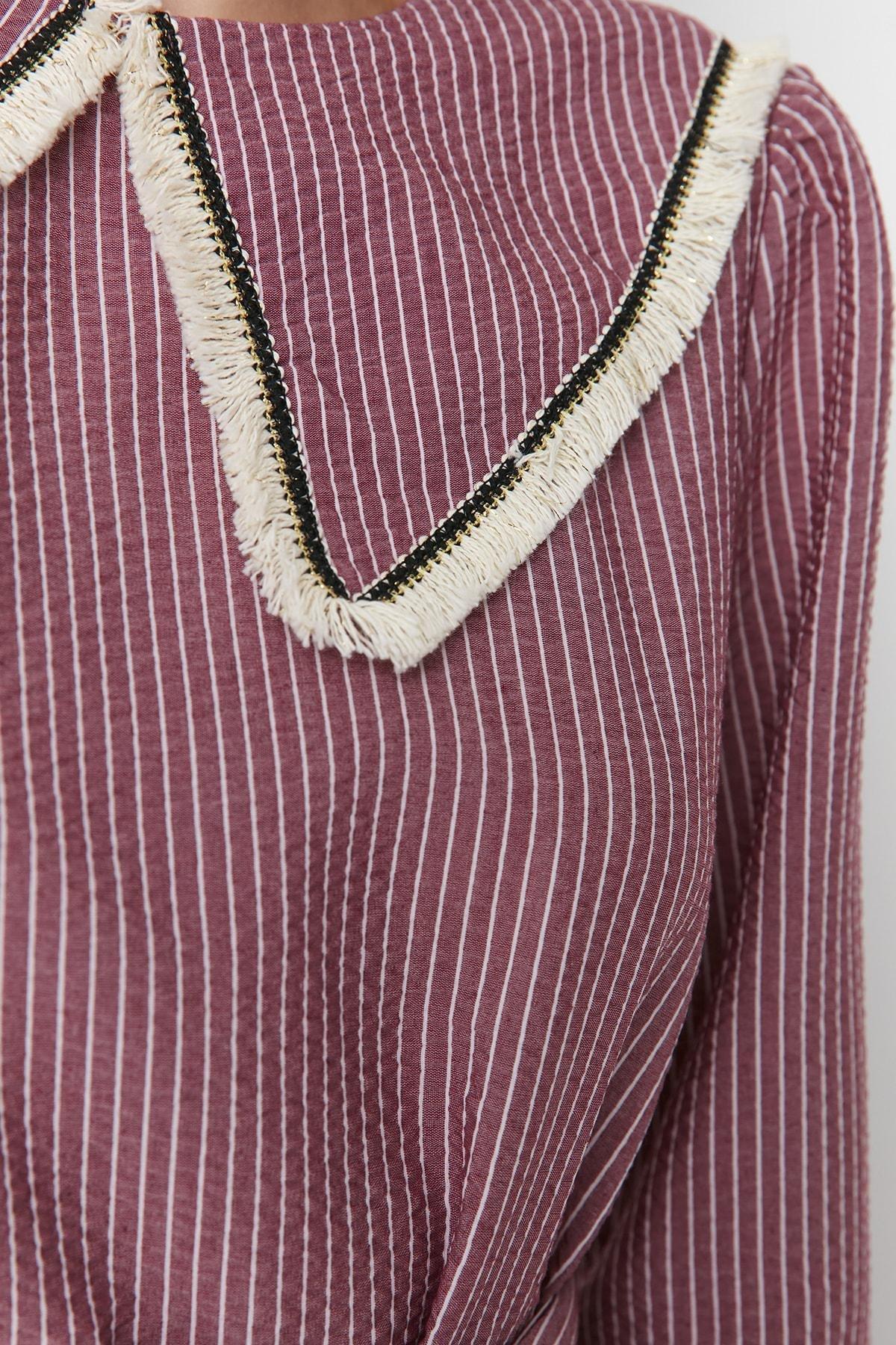 Burgundy Colourblock Dress, , large image number 2