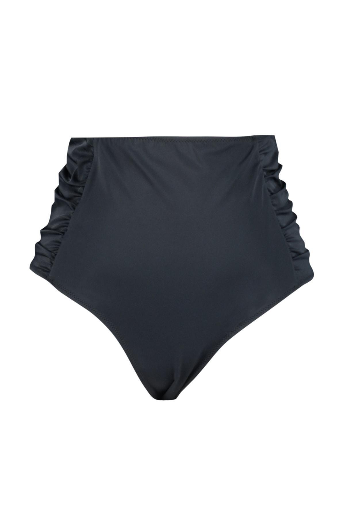 Trendyol - Black Plus Size Bikini Bottom