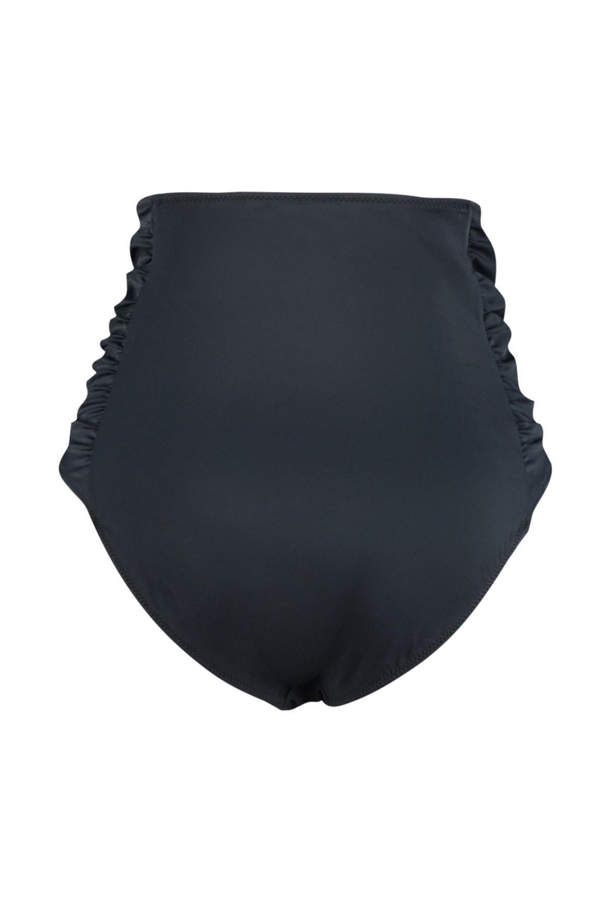 Trendyol - Black Plus Size Bikini Bottom