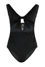 Trendyol - Black Plain Plus Size Swimsuit