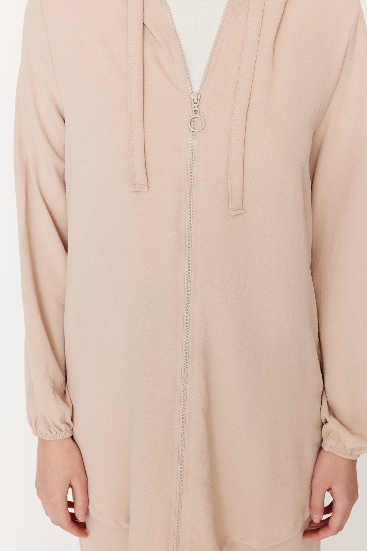 Beige Hooded Co-Ord Set, , large image number 3