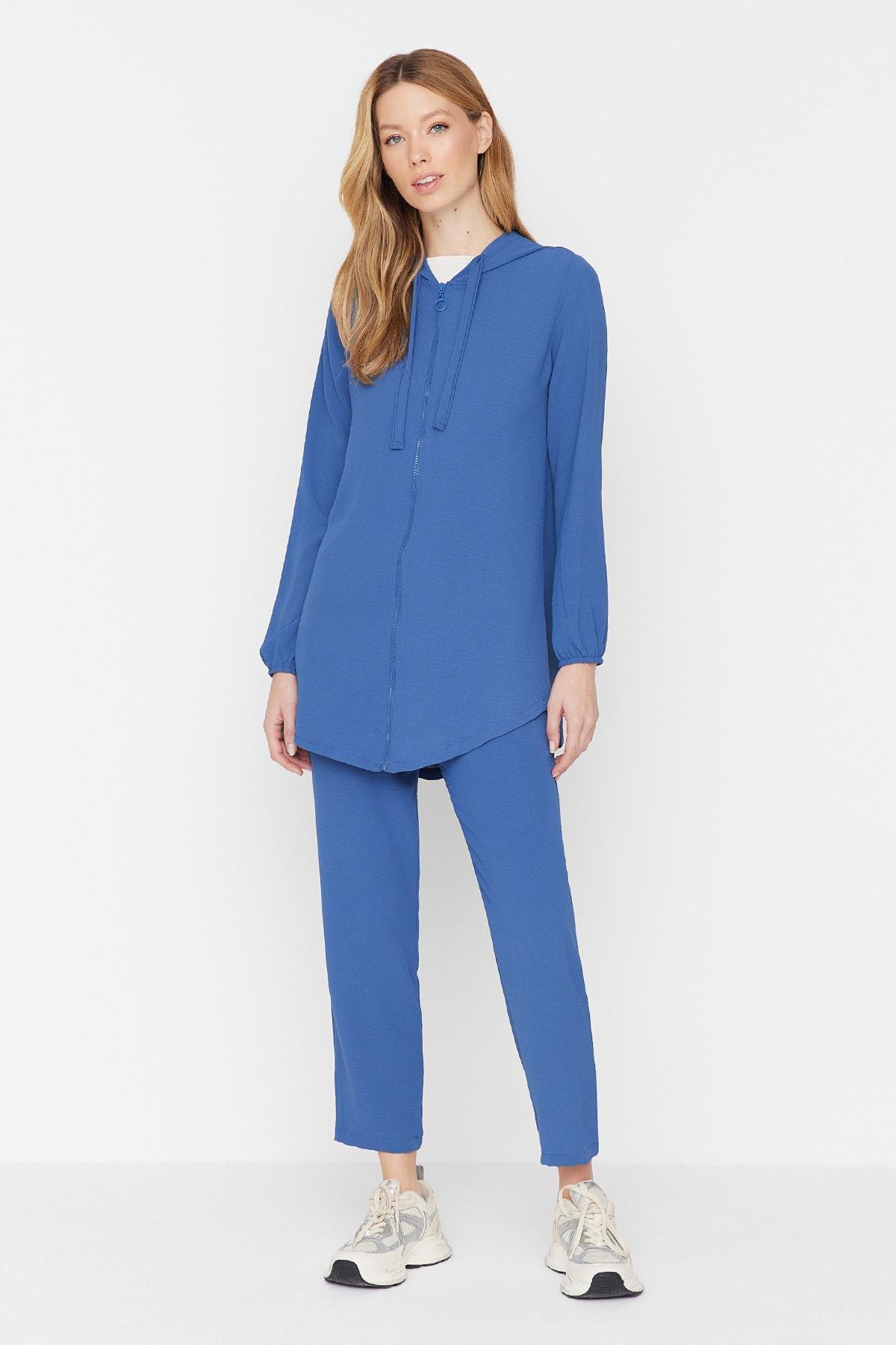 Navy Relaxed Co-Ord Set, , large image number 0