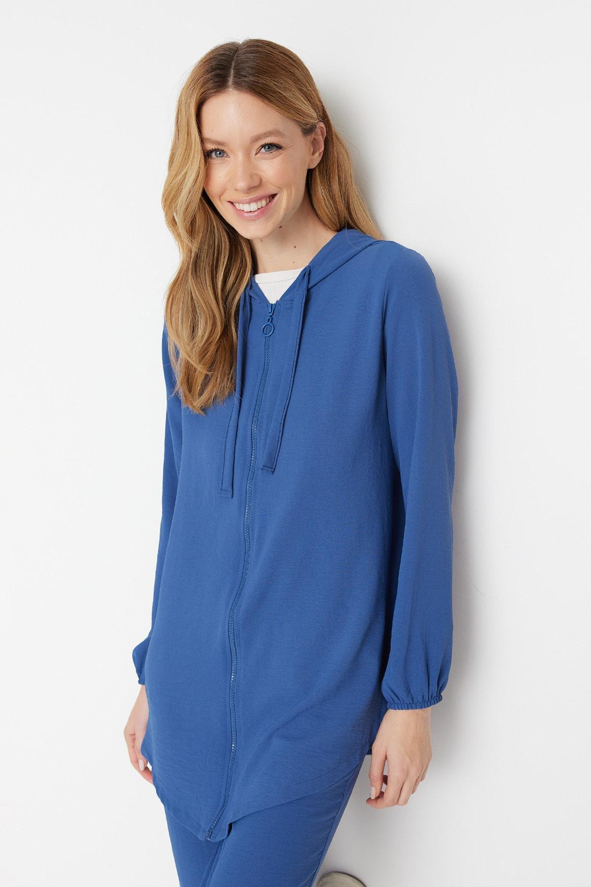Navy Relaxed Co-Ord Set, , large image number 1