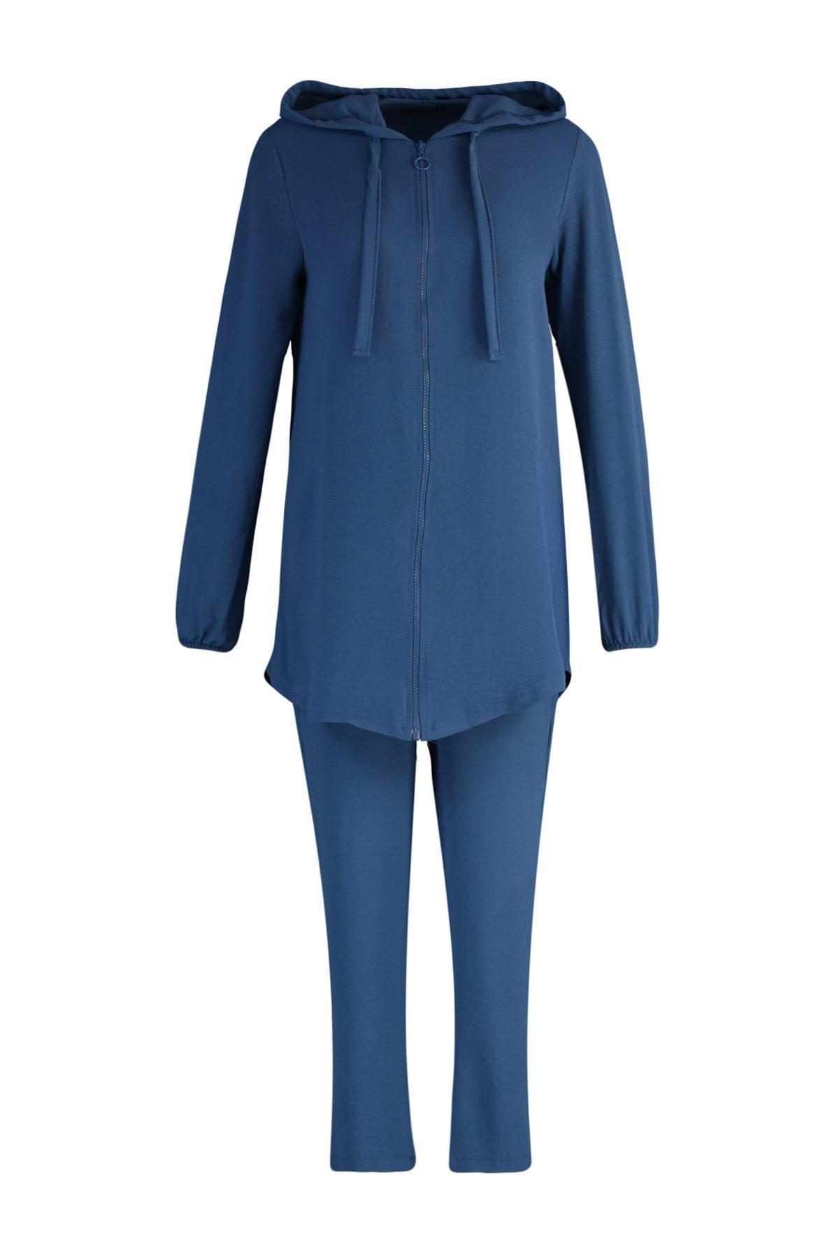 Navy Relaxed Co-Ord Set, , large image number 5