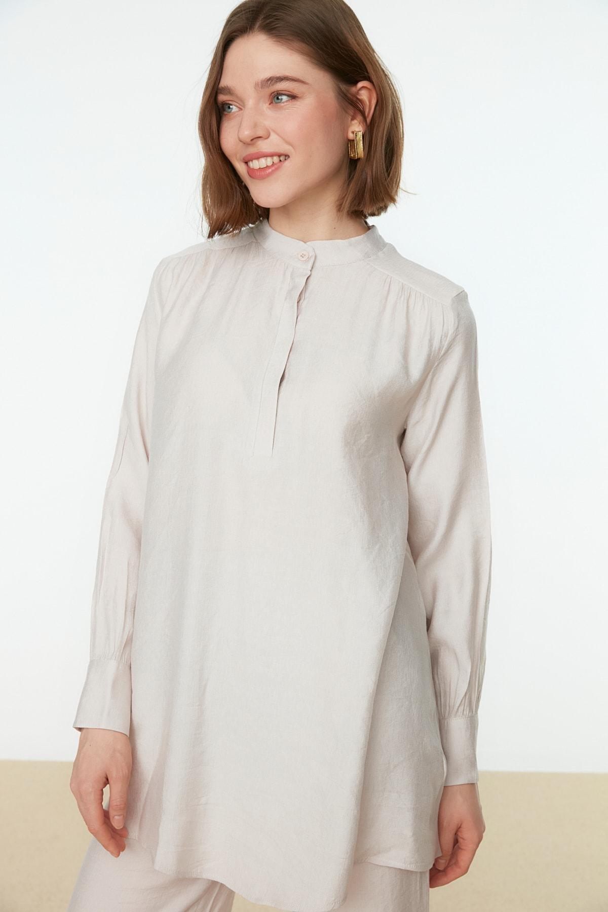 Beige Regular High Waist Co-Ord Set, Beige, large image number 1