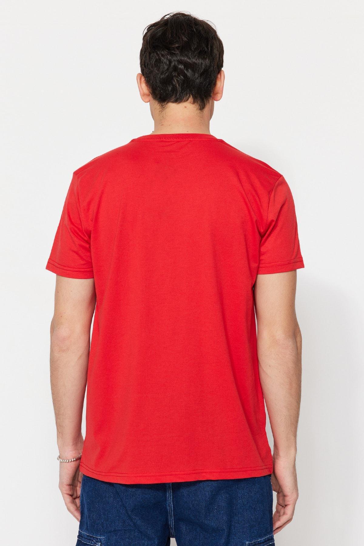 Red Regular T-Shirt, , large image number 3