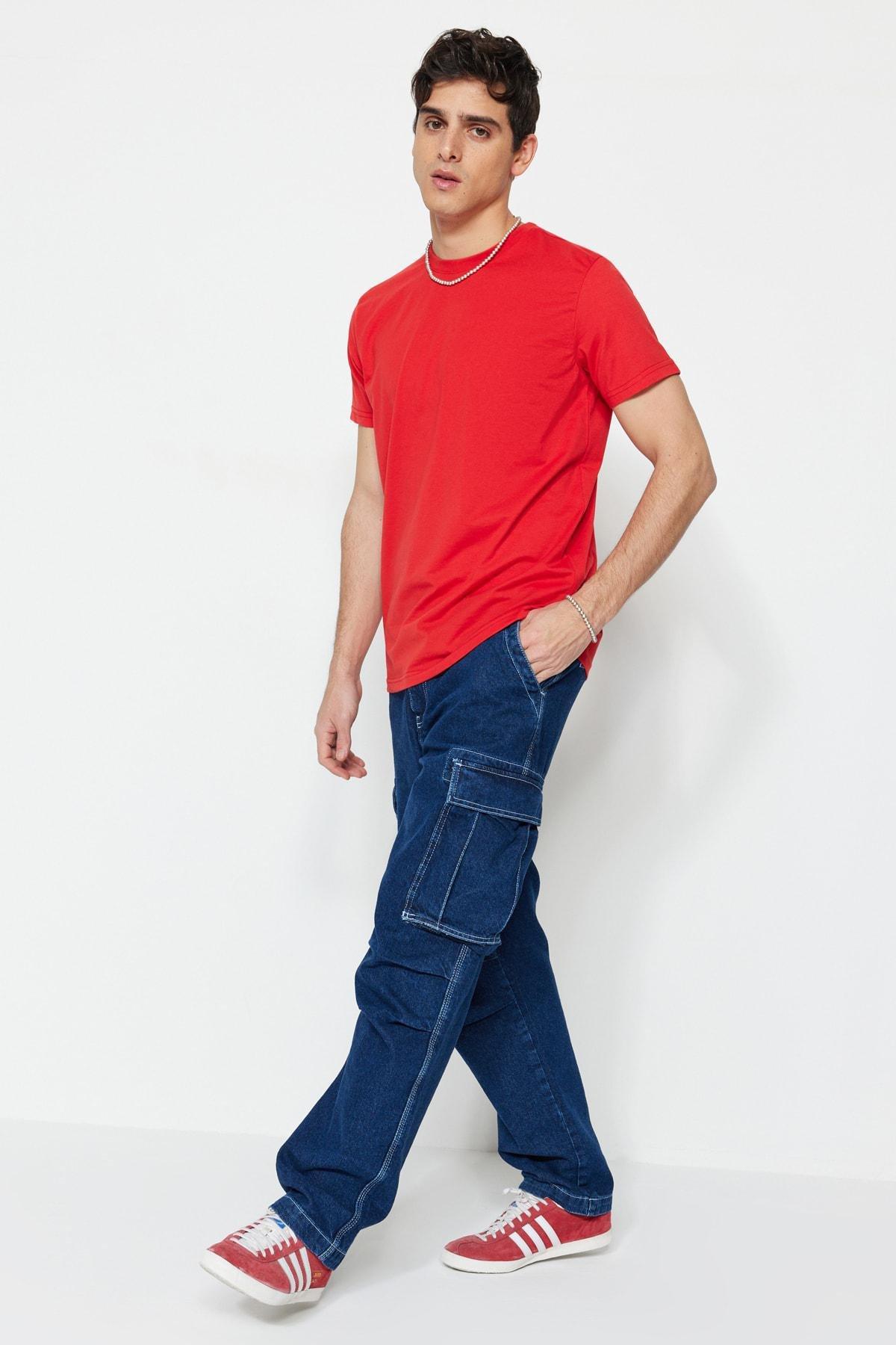 Red Regular T-Shirt, , large image number 4