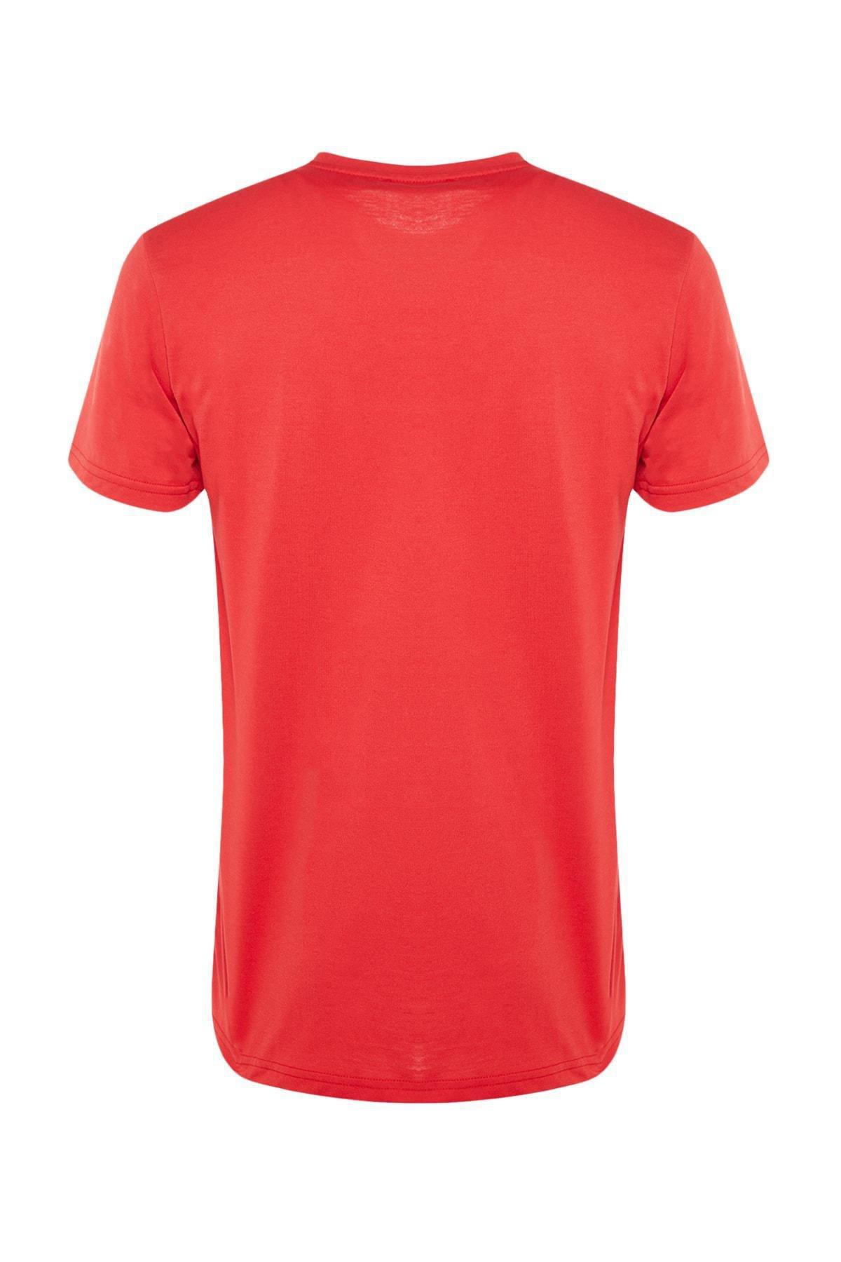 Red Regular T-Shirt, , large image number 6