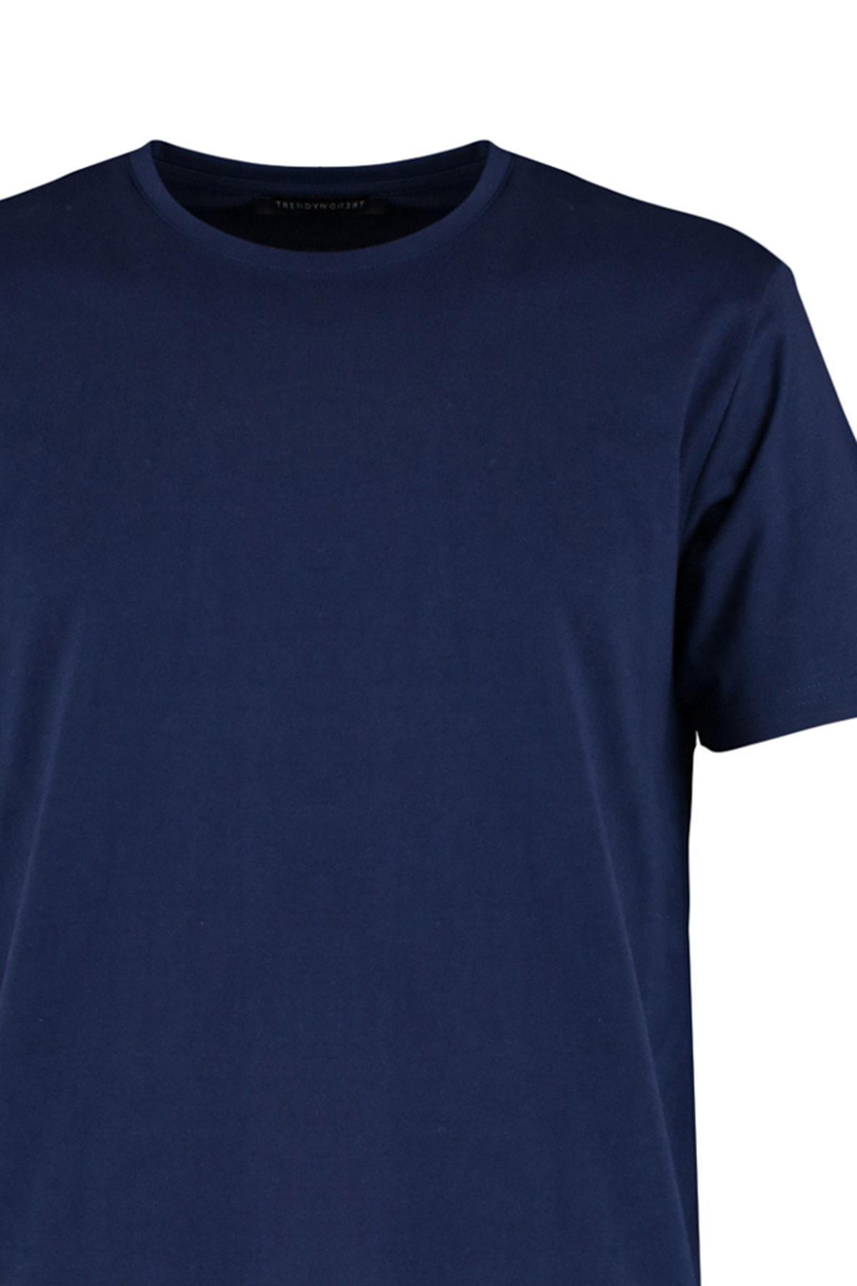 Blue Crew Neck T-Shirt, , large image number 6