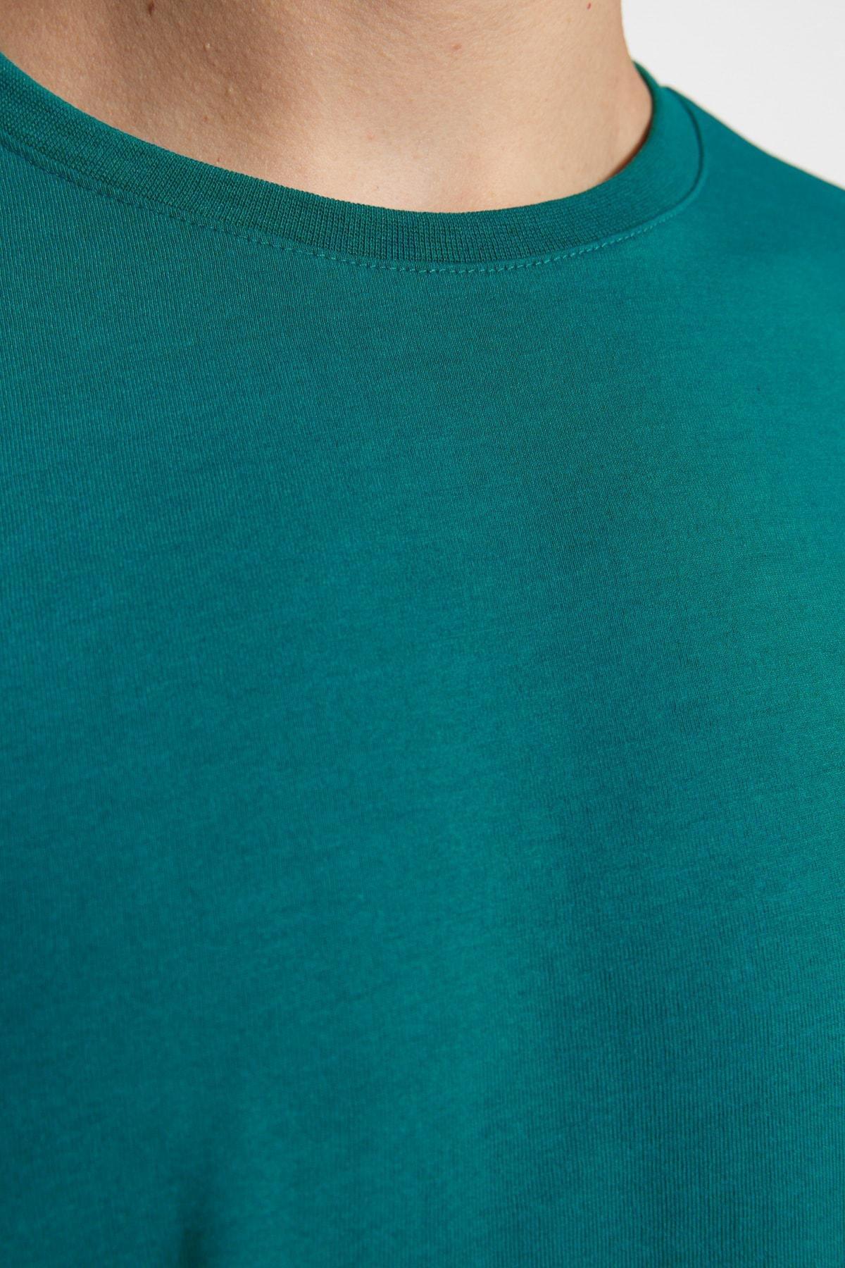 Blue Crew Neck T-Shirt, , large image number 7