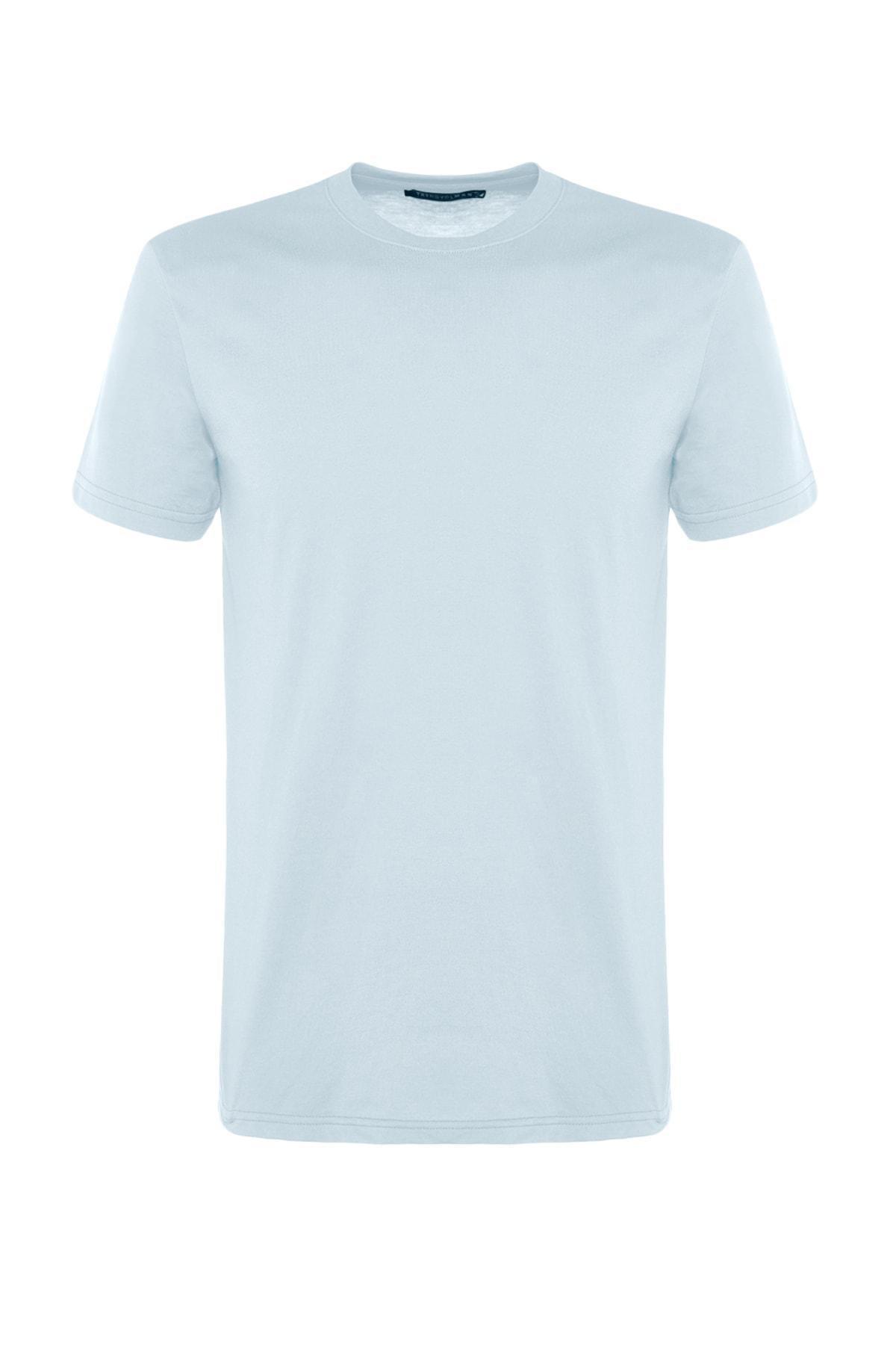 Blue Crew Neck T-Shirt, , large image number 8
