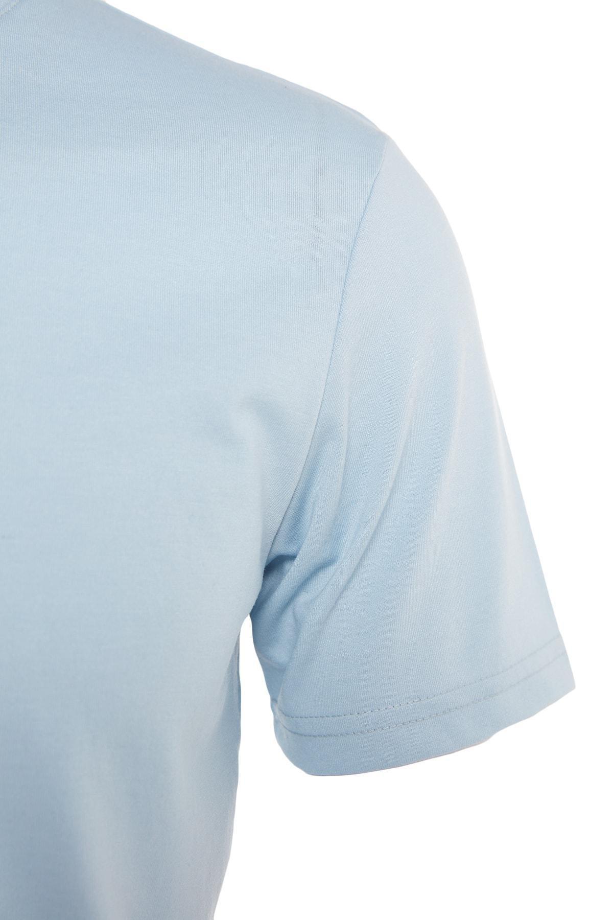 Blue Crew Neck T-Shirt, , large image number 10