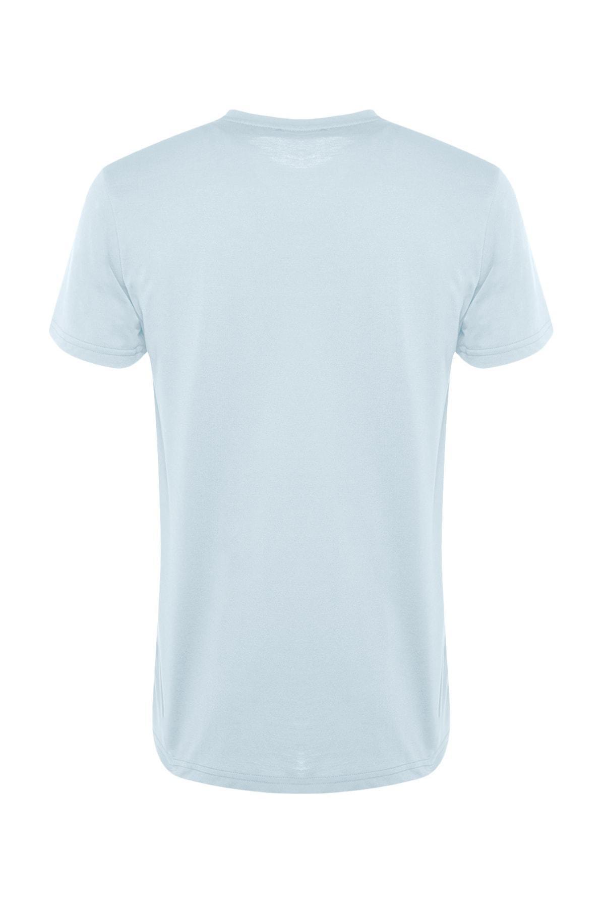 Blue Crew Neck T-Shirt, , large image number 12