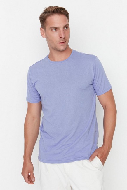 Trendyol - Purple Crew Neck T-Shirt