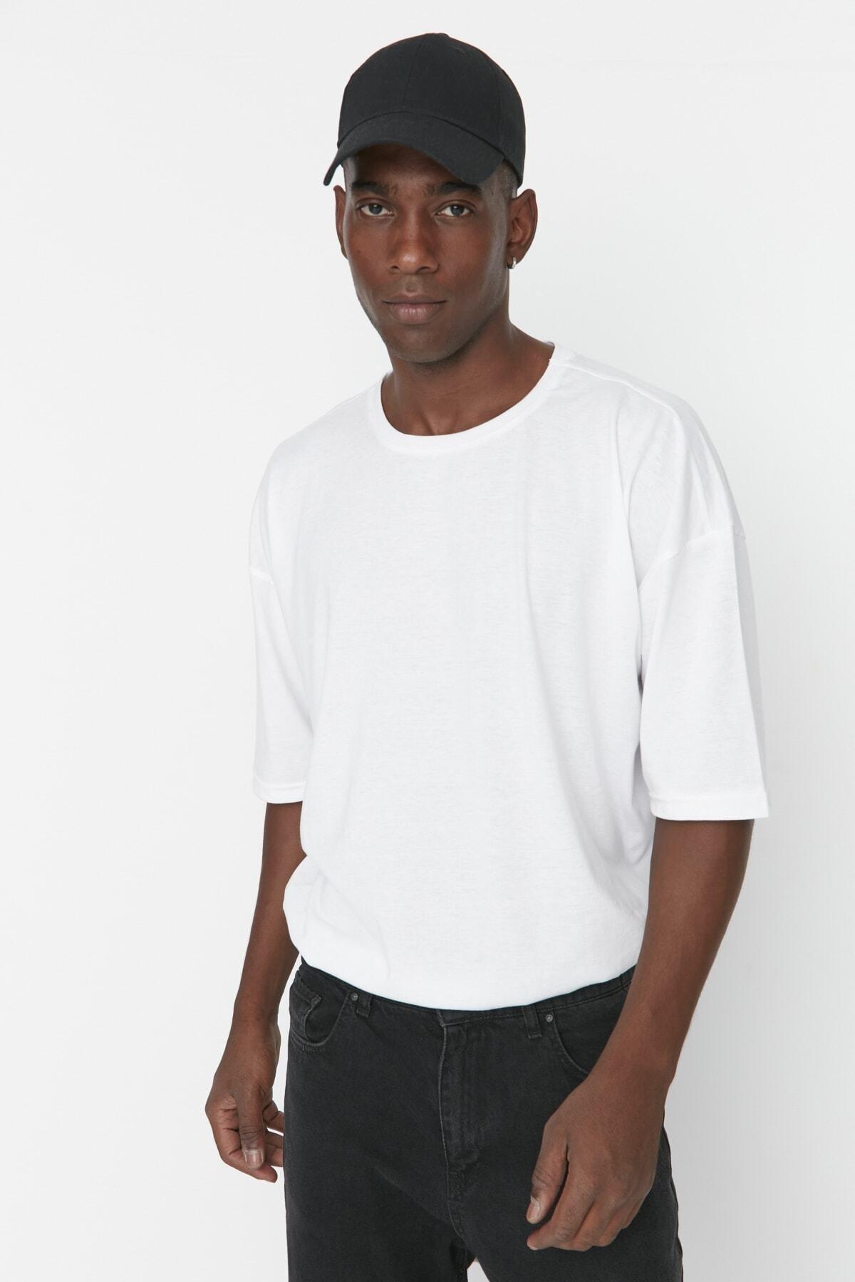 White Oversize T-Shirt, , large image number 1