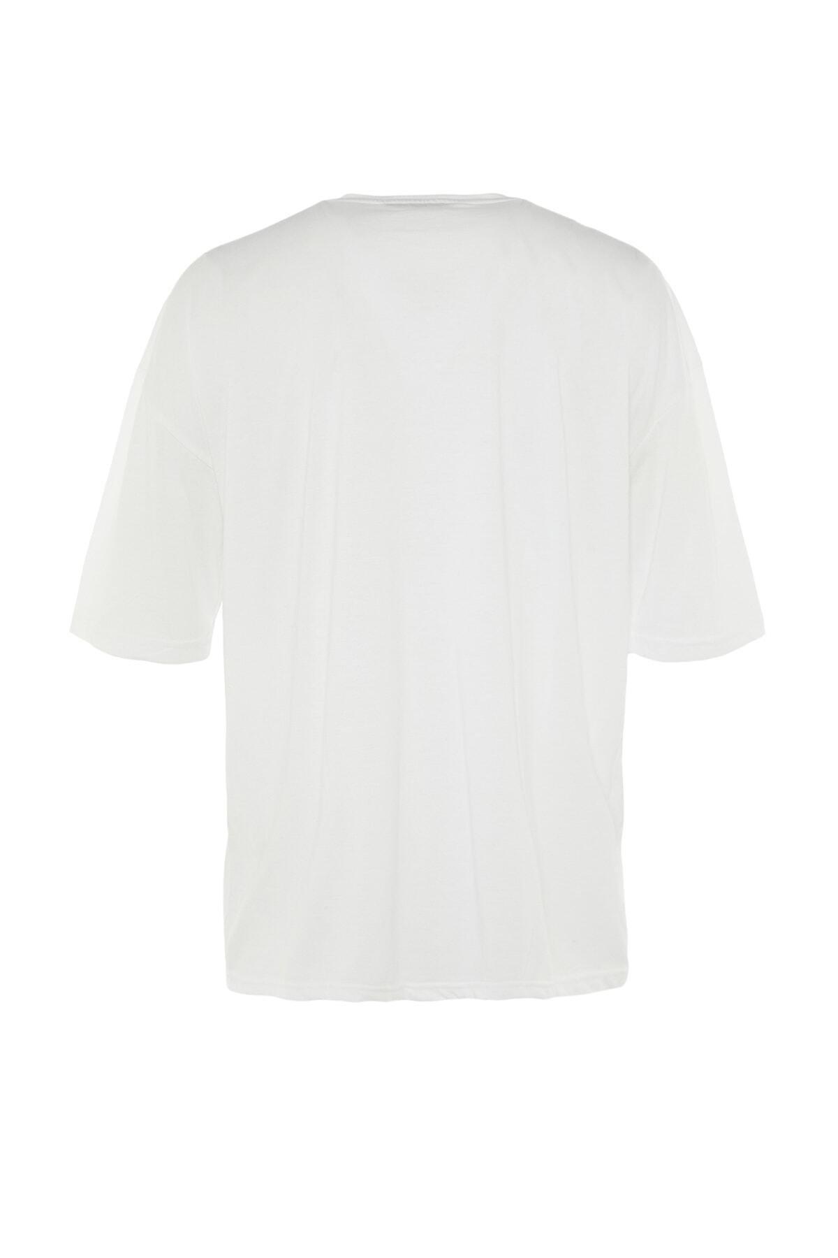 White Oversize T-Shirt, , large image number 7