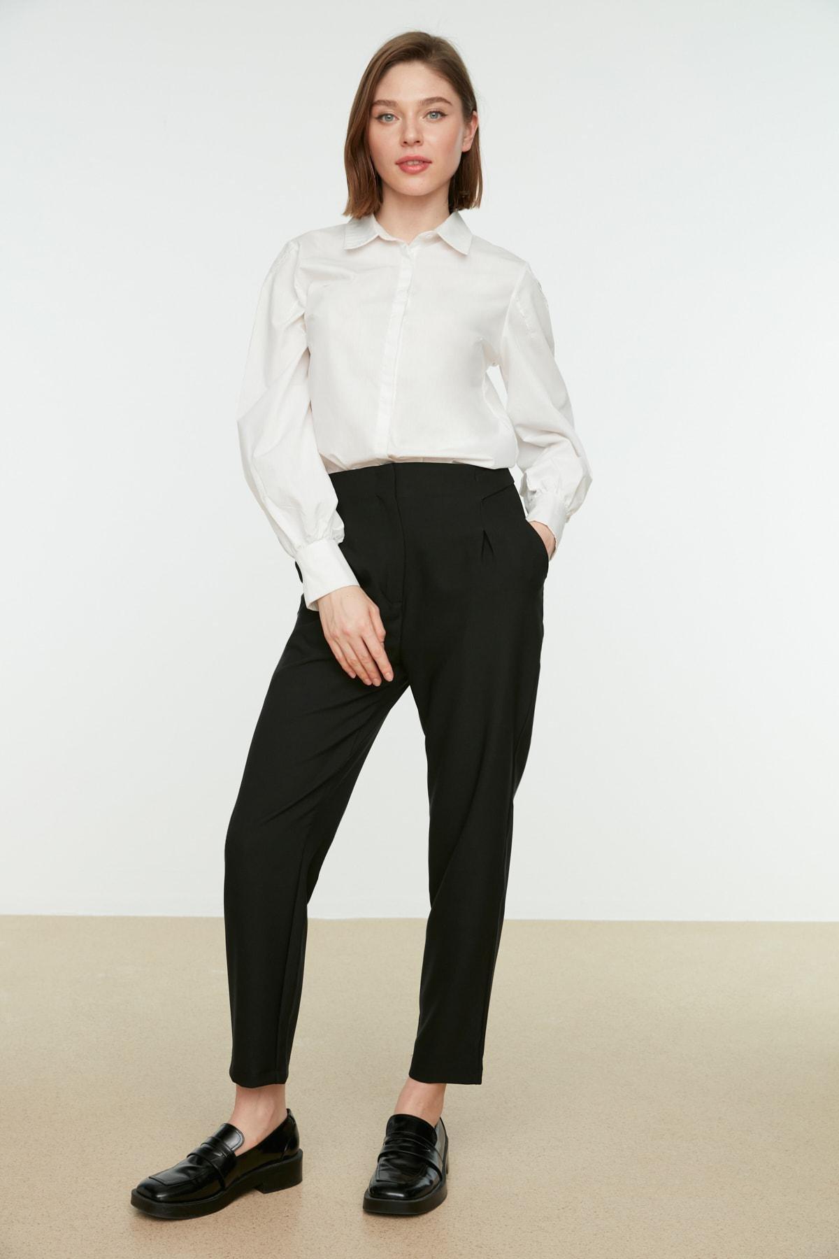 Black Cigarette Pants Pants, , large image number 0