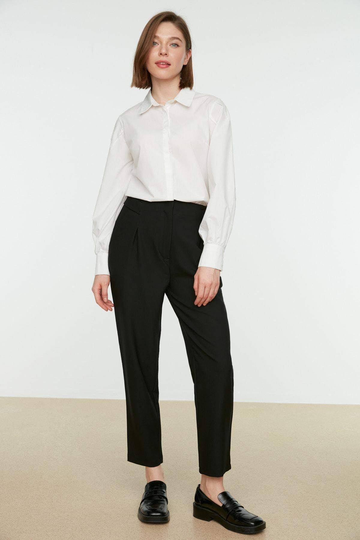 Trendyol - Black Cigarette Pants Pants