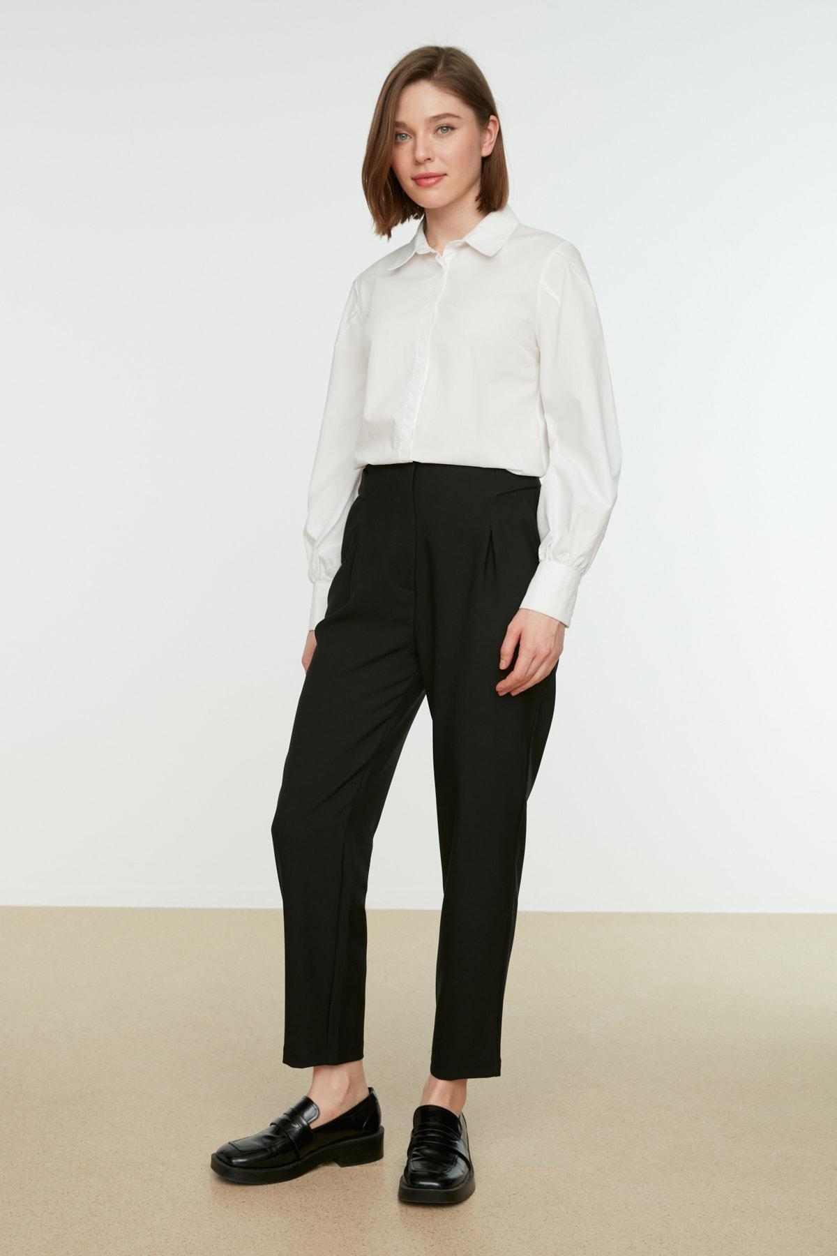 Trendyol - Black Cigarette Pants Pants