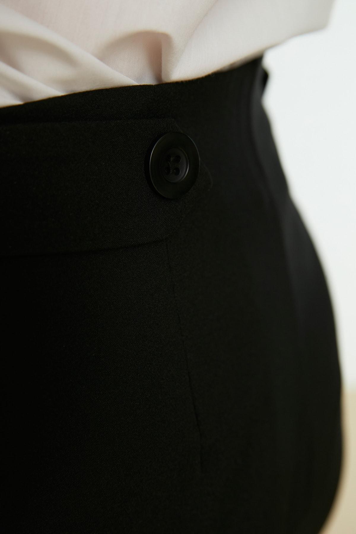 Black Cigarette Pants Pants, Black, large image number 3