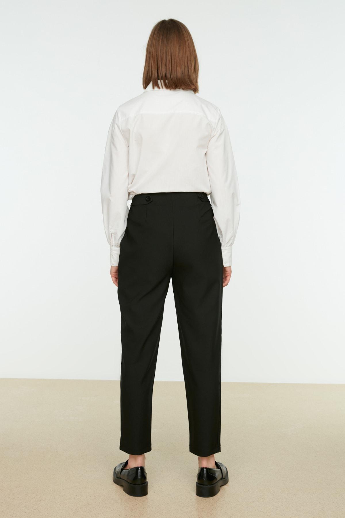 Black Cigarette Pants Pants, , large image number 4