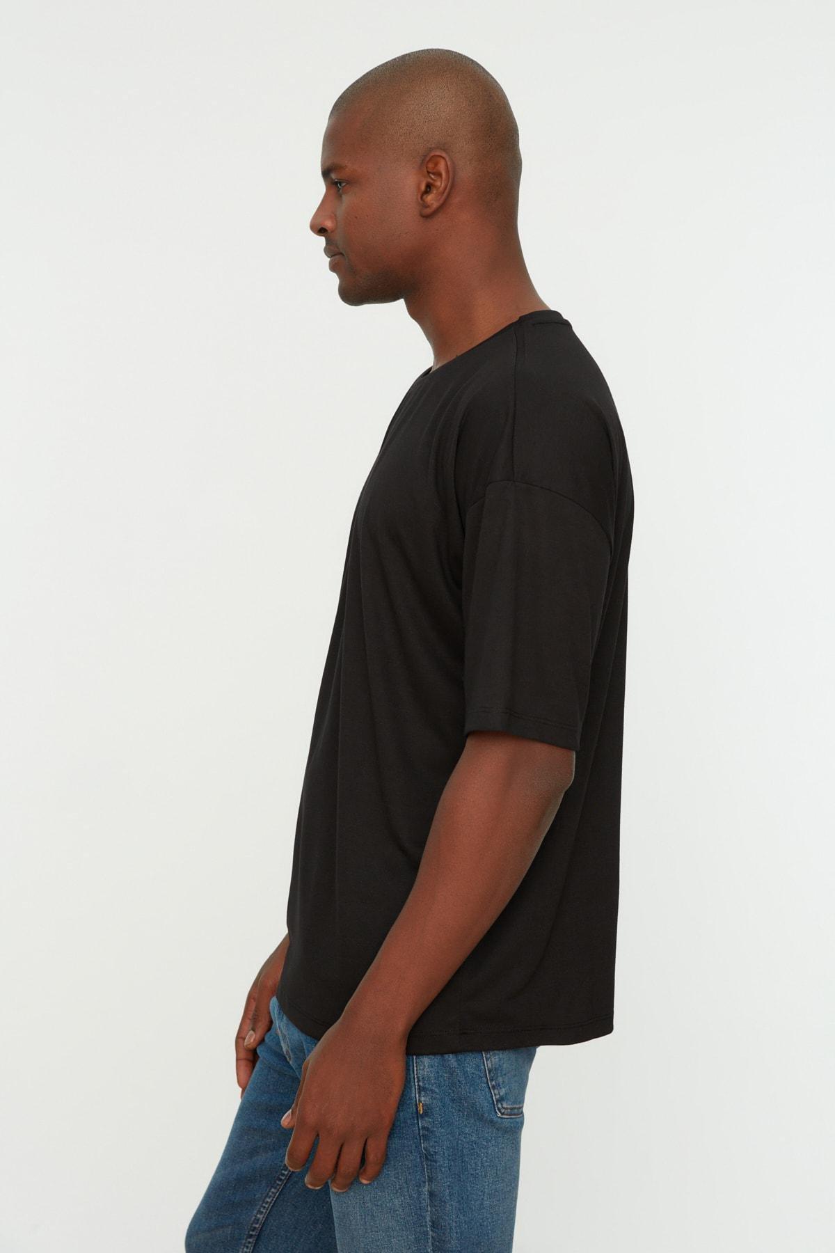 Black Oversize T-Shirt, , large image number 1