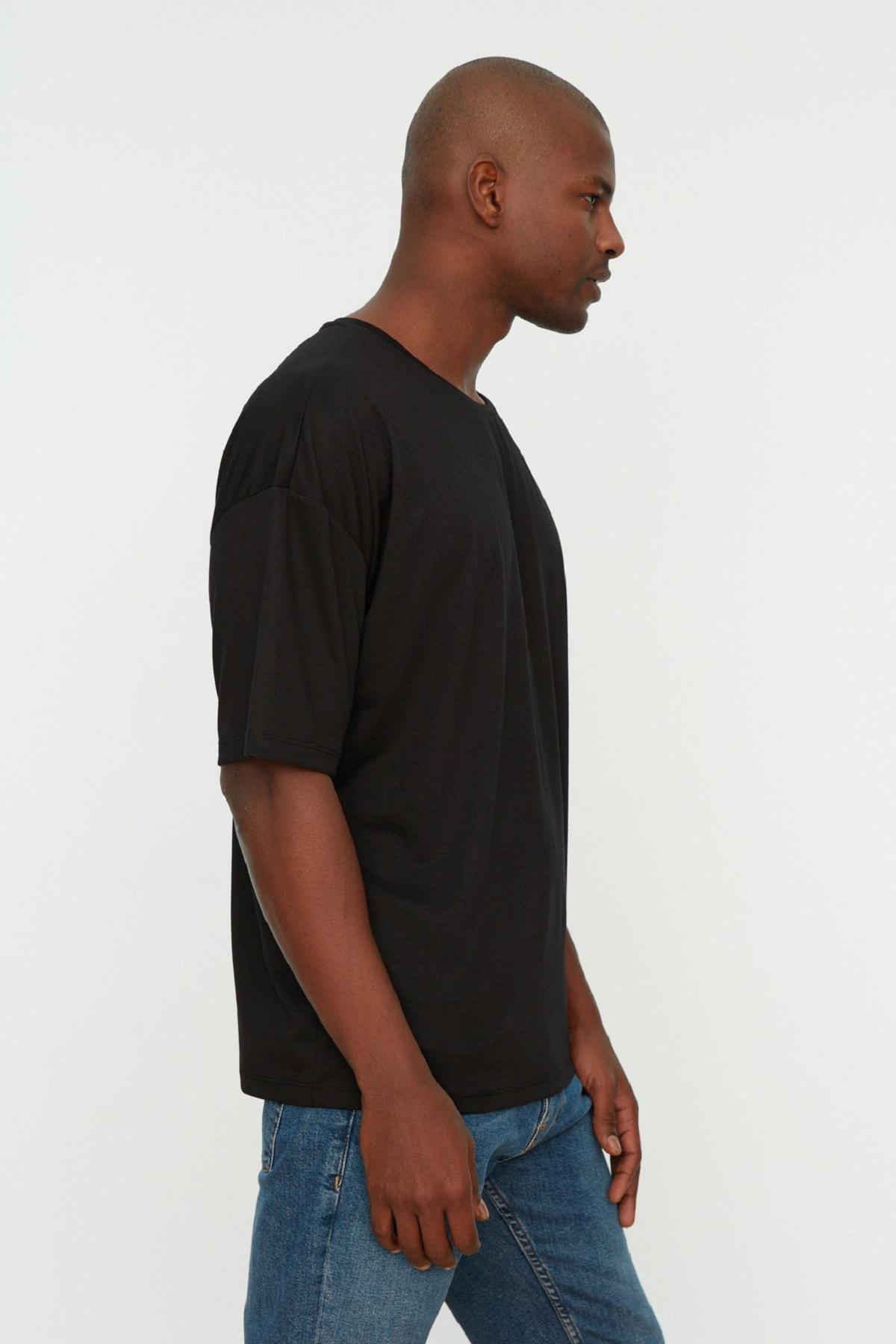 Black Oversize T-Shirt, , large image number 6