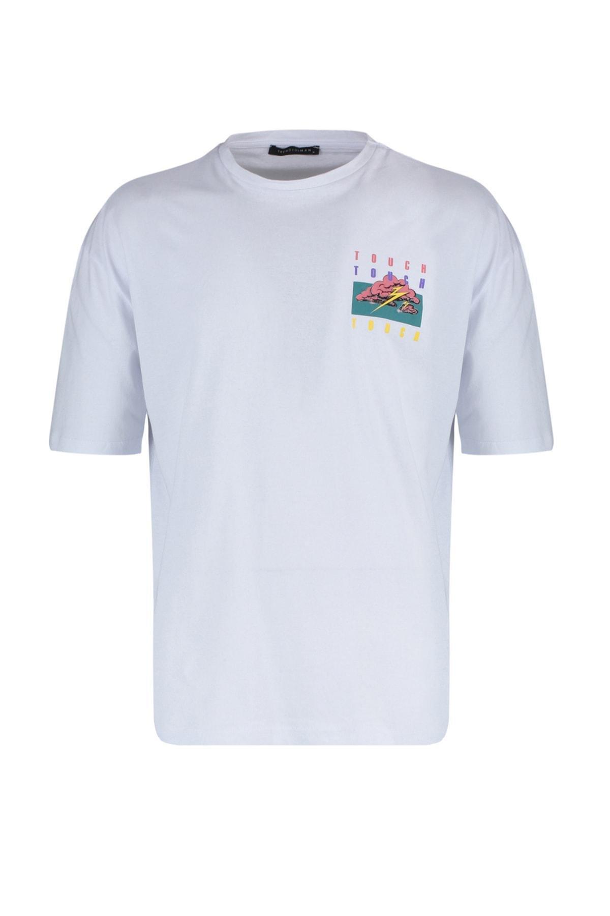 Trendyol - White Printed T-Shirt