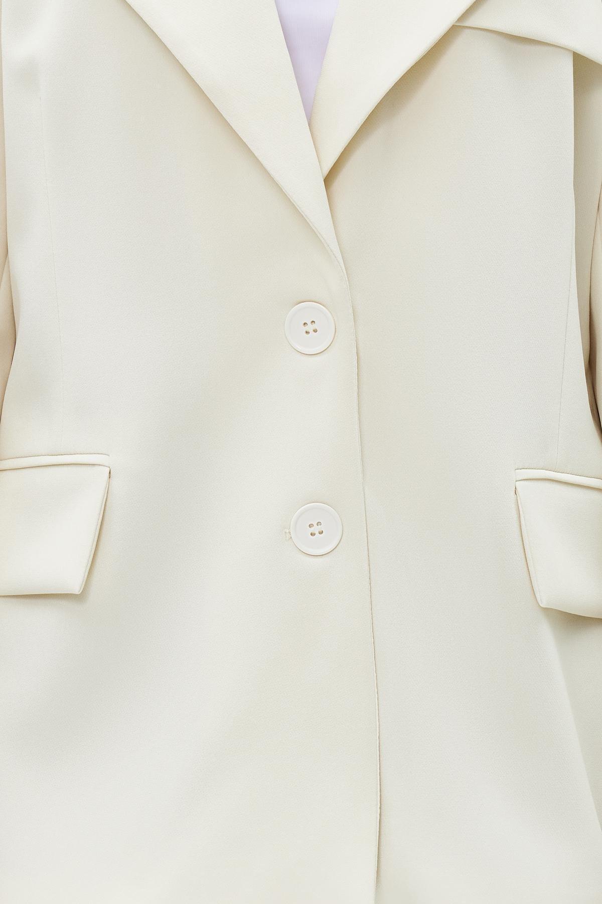 White Oversized Blazer, , large image number 4
