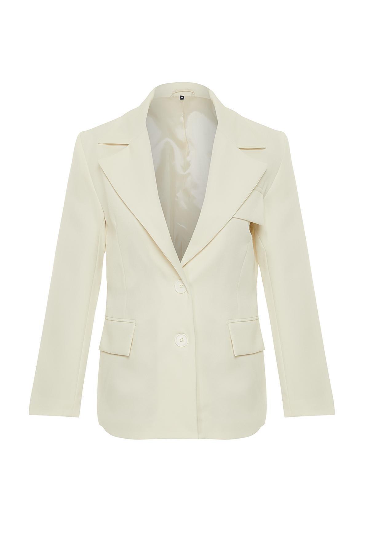White Oversized Blazer, , large image number 5