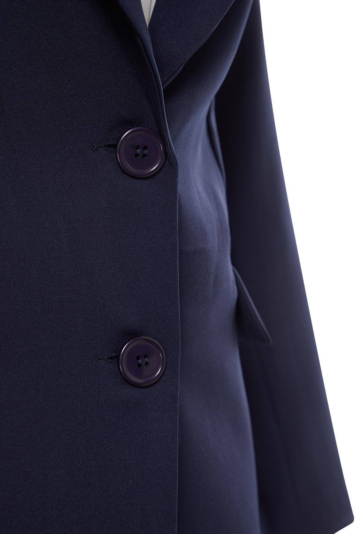 Navy Oversized Puffer Blazer, Dark blue, large image number 5