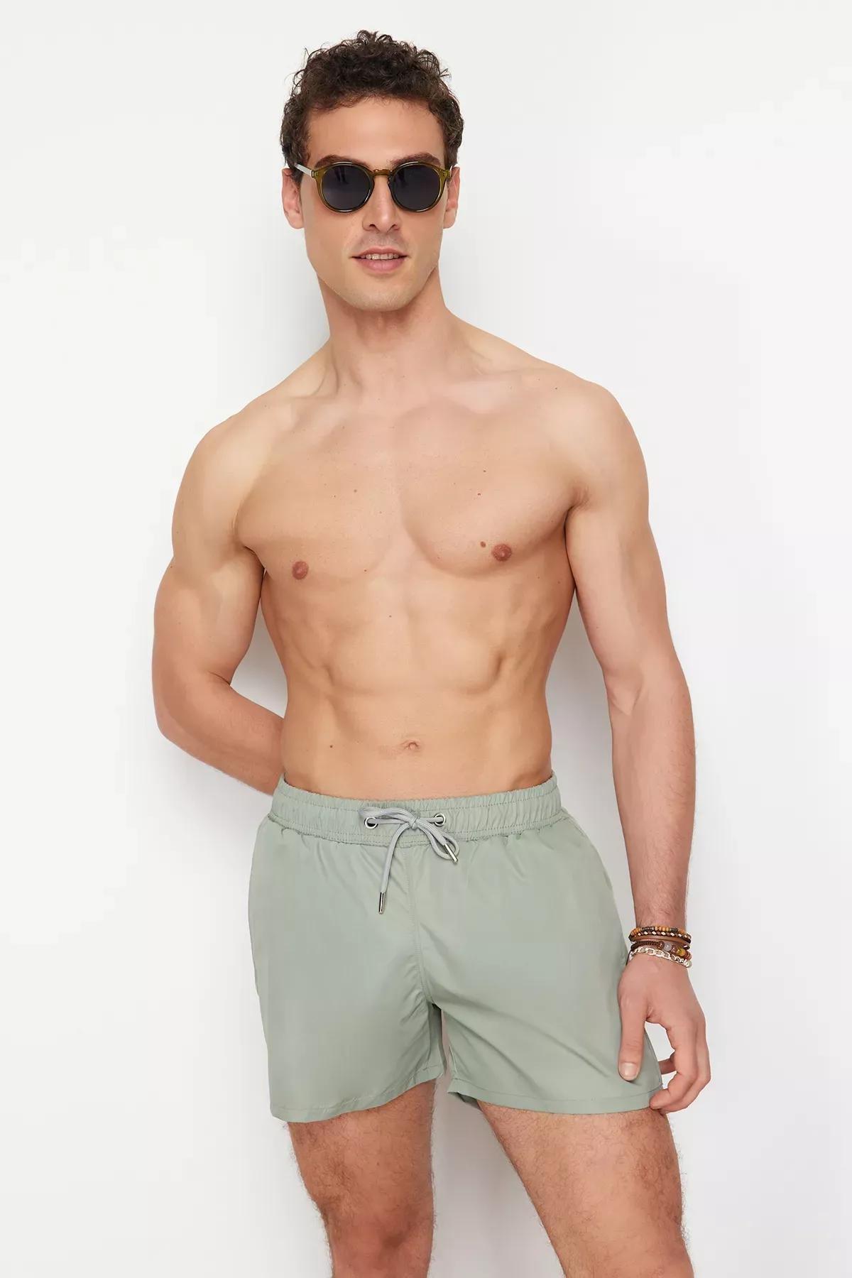 شورت سباحة، كاكي, Light Khaki, large image number 1