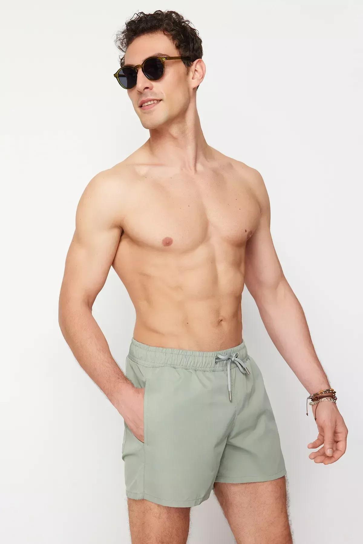 شورت سباحة، كاكي, Light Khaki, large image number 5
