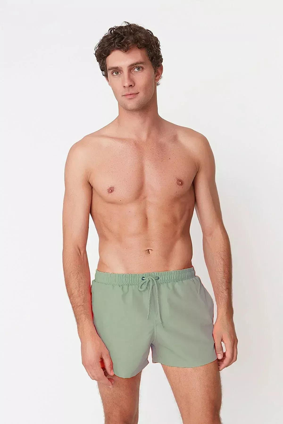 Khaki Swimwear Shorts, , large image number 8