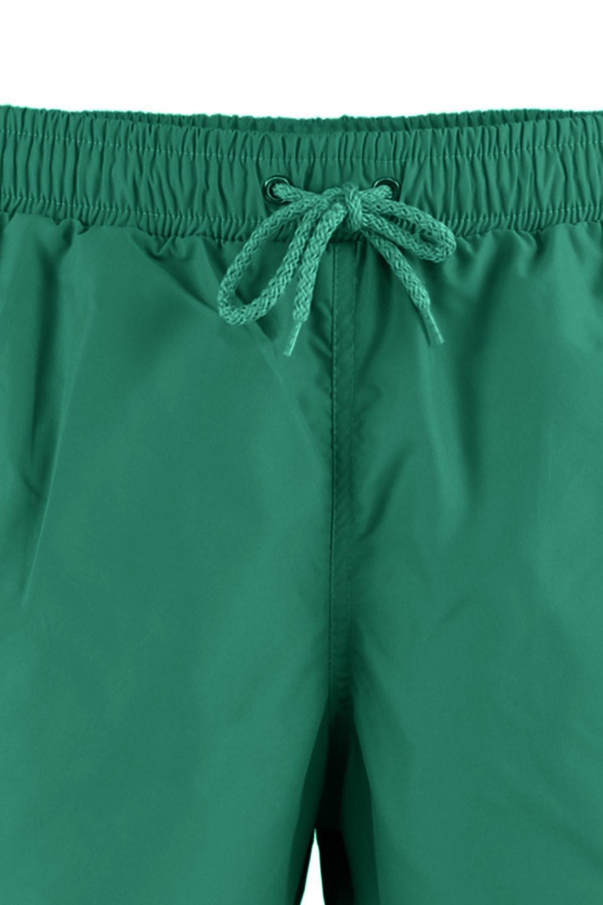 Green Plain Swim Shorts, , large image number 9