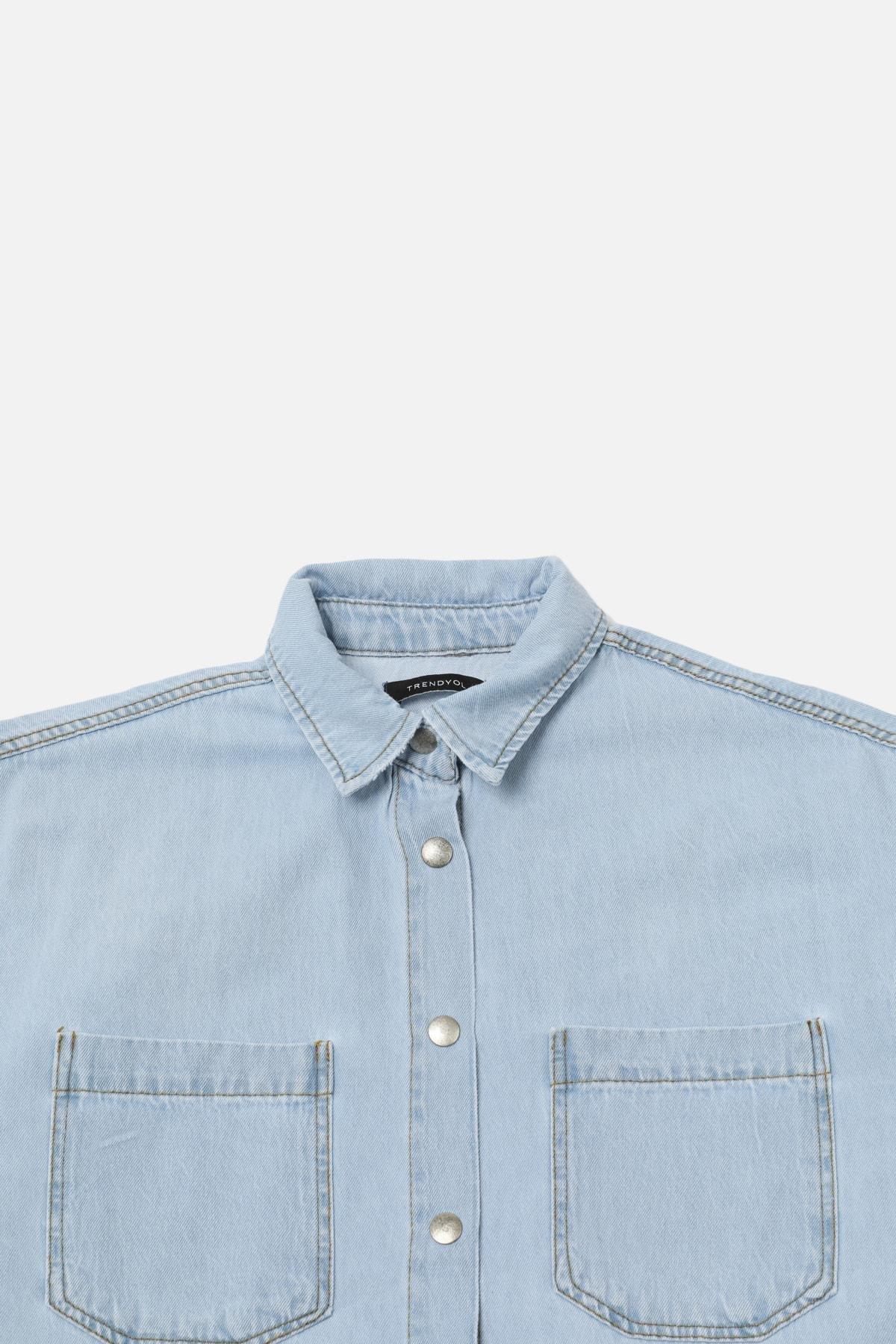 Trendyol - Blue Regular Shirt