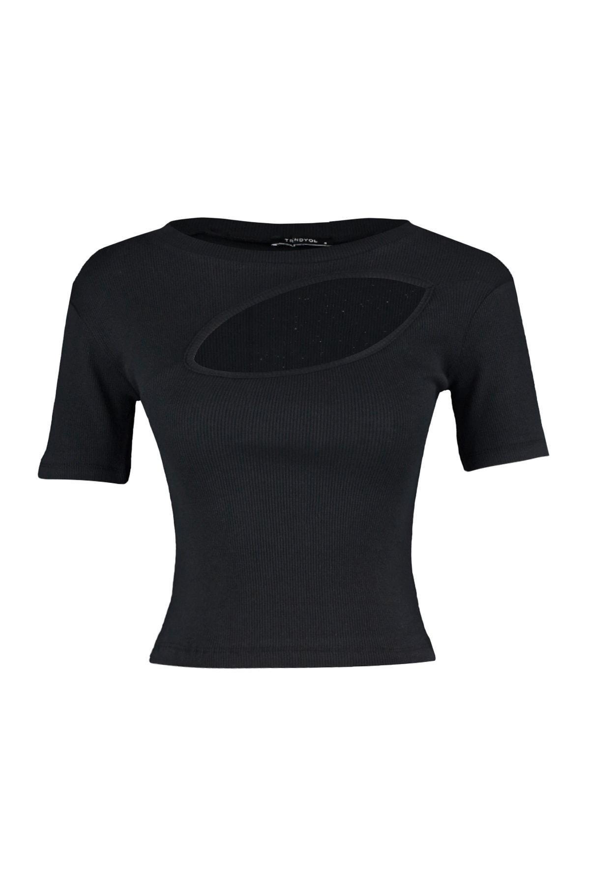 Black Fitted Blouse, , large image number 5