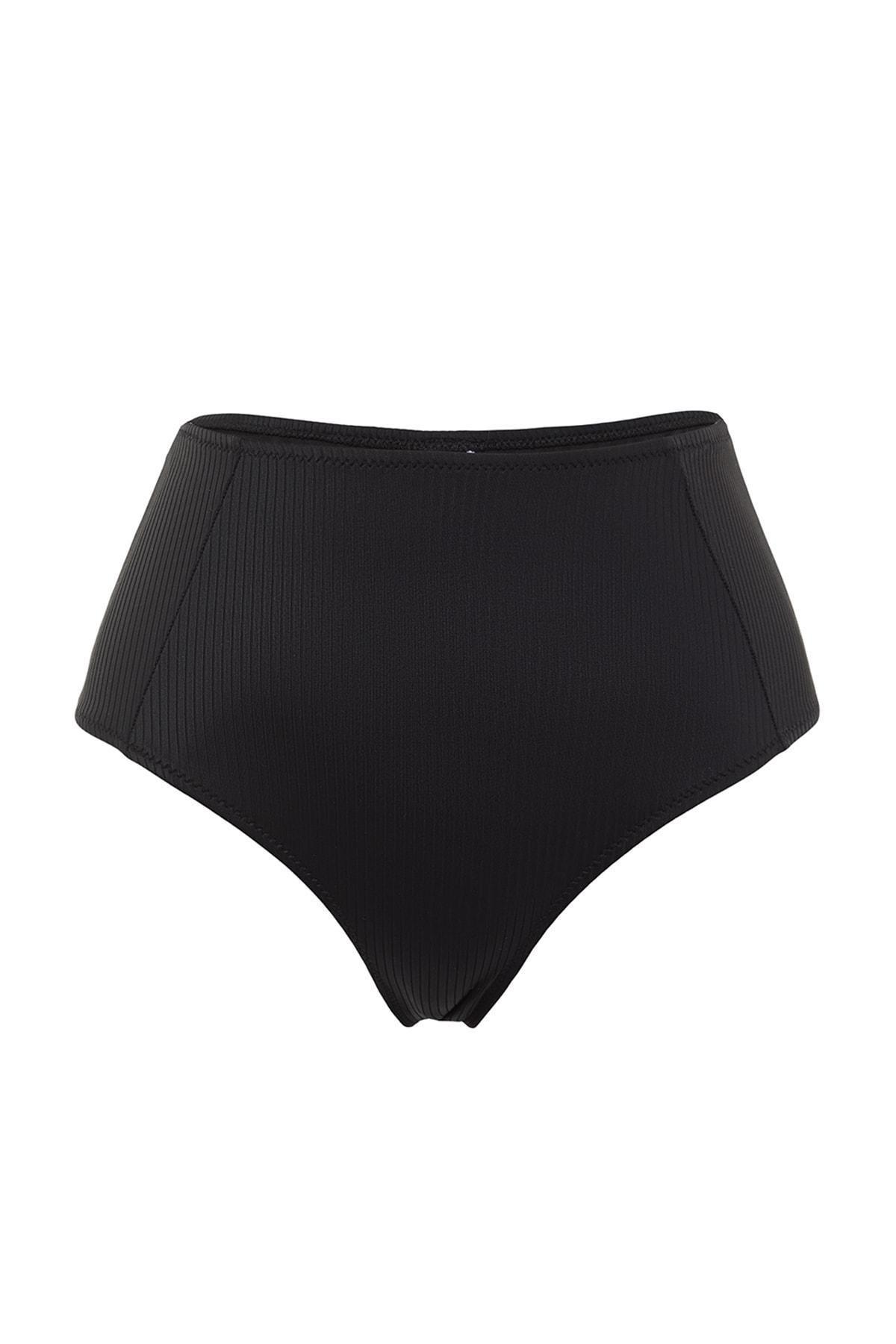 Black Textured Bikini Bottom, , large image number 6